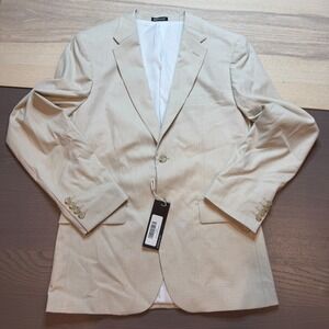 SuitShop Suit Mens 38 Regular Slim Fit Jacket Stretch Tan NWT